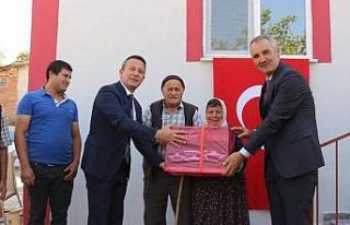 Şehit babasının evi yenilendi