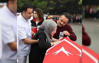 Şehit Sözleşmeli Er Enes Bıyık’ın naaşı,...