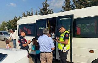 Servis araçları denetlendi