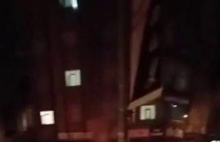 Seyir halindeki araç bir anda alev topuna döndü