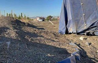 Sıcak asfalt yüklü tanker ile çekirdek yüklü...