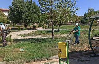 Siirt Belediyesi, temizlik ve bakım çalışmalarına...