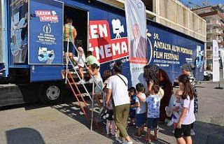 Sinema tırı 5 günde 6 ilçe gezdi