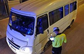 Sürücülere dron destekli gece denetimi