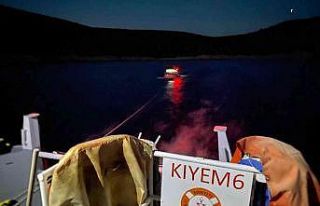 Sürüklenen tekne KIYEM ekiplerince kurtarıldı