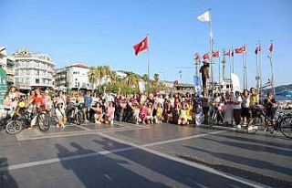 Süslü Kadınlar Marmaris’te pedal çevirdi