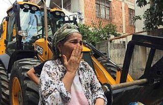 Suyu kesilen kadın gözyaşlarına boğuldu