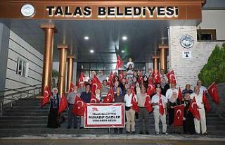 Talas’ın gazileri Şanlıurfa yolunda