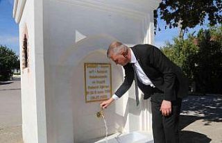 Tarihi çeşme yeniden inşa edildi