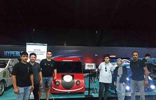 Tasarladıkları elektrikli araç TEKNOFEST’te görücüye...