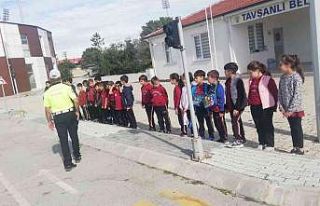 Tavşanlı’da 329 öğrenciye güvenli trafik kullanımı...