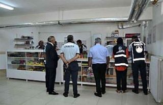 Tuşba Belediyesi ekiplerinden kantin denetimi