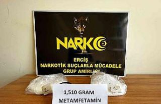 Van’da 1 kilo 510 gram metamfetamin ele geçirildi