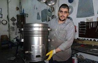 Van’da asırlık sobacılar çarşısında imalat...