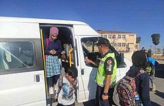 Van’da okul servisleri denetlendi