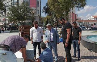 Vazo Meydan çalışmaları sürüyor