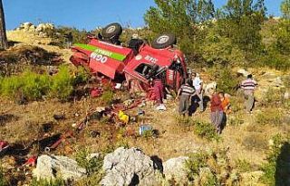Yangına giden orman personeli kaza yaptı: 3 yaralı