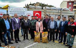 Yüzde 75 hibe destekli 103 ton arpa tohumu üreticiye...