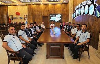 Zabıtadan Başkan Akman’a ziyaret