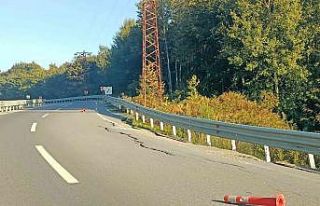 Zonguldak-Ereğli Karayolu’nda çökme meydana geldi