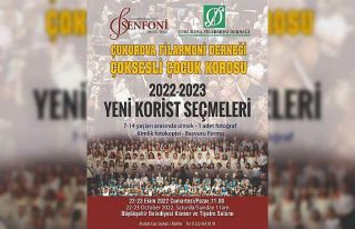 Adana’da Çoksesli Çocuk Korosu seçmeleri başlıyor