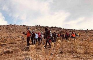 Ağrı Dağı zirvesine çıkmak isteyen kadın dağcılara...