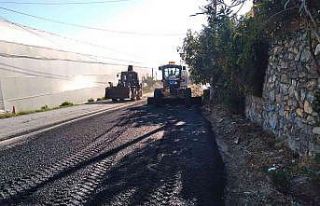 Alanya’nın kırsal yollarında kış hazırlıkları...