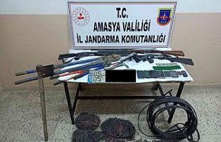 Amasya’da jandarma ekiplerinden kablo ve tarım...