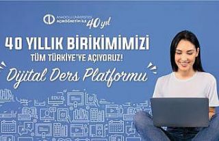 Anadolu Üniversitesi tüm derslerini üniversitelerin...