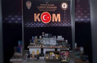 Antalya’da gümrük kaçağı sigara ve tütün...