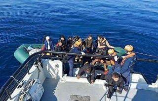 Aydın’da 24 düzensiz göçmen kurtarıldı