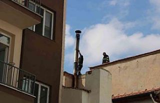 Bacası tıkalı fırında panik