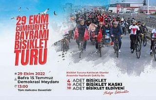 Bafra’da "4. Cumhuriyet Bayramı Bisiklet Turu"...