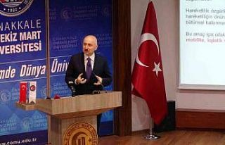 Bakan Karaismailoğlu, ÇOMÜ’de öğrencilerle...