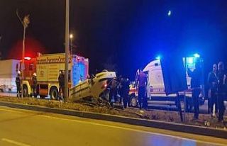 Bandırma’da araç takla attı; 1 kişi yaralı