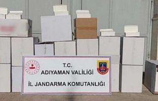 Bandrolsüz makaron ele geçirildi