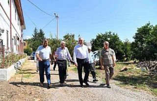 Başkan Esen kırsal mahallelerde vatandaşlar ile...
