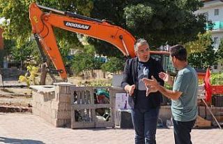 Başkan Mehmet Savran altyapı yenileme çalışmalarını...