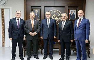 Başkanlardan Rektör Altun’a hayırlı olsun ziyareti