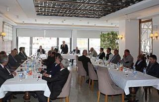 Bayburt İl Emniyet Müdürü Bodur İçin veda yemeği...