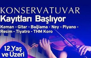 Belediye konservatuarında güz dönemi kayıtları...