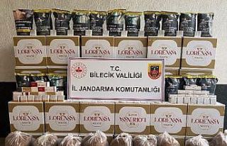 Bilecik’te 255 kilogram kaçak tütün ele geçirildi