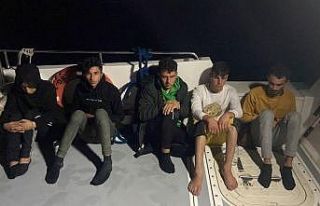 Bodrum’da 5 düzensiz göçmen kurtarıldı