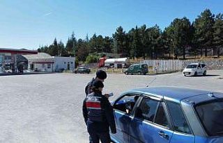 Bolvadin’de jandarmadan trafik denetimi