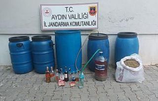Bozdoğan’da 530 litre el yapımı içki ele geçirildi