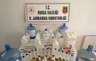 Bursa’da jandarmadan sahte rakı operasyonu