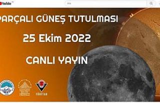 Büyükşehir’in parçalı güneş tutulması canlı...