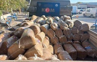 Çan’da 998 kilo tütün ele geçirildi