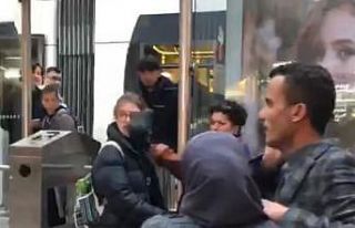 Çantasıyla herkese saldırdı, vatandaş neye uğradığını...