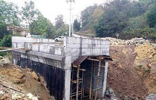 Çubukluosmaniye’de menfezin betonarmesi tamamlandı